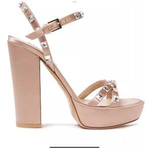 Valentino Garavani satin platform sandals